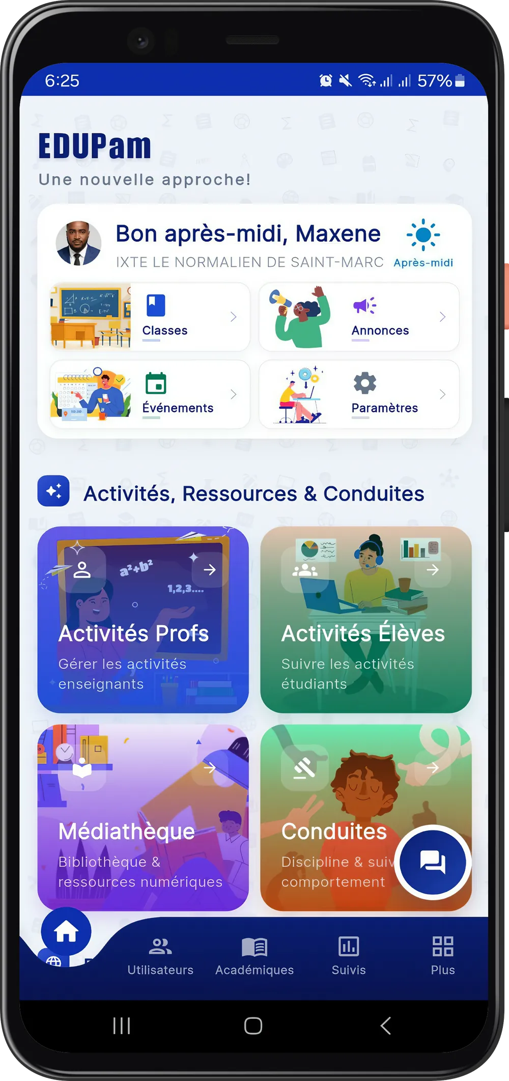 EDUPam sur mobile